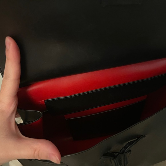 Mansur Gavriel Lady Bag leather, black+red. 100% authentic - Picture 7 of 8